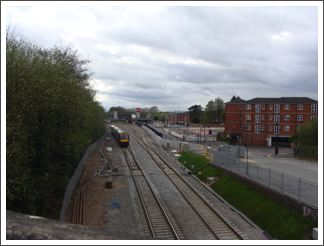Bromsgrove's new station: - Just waiting electrification