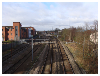 Lichfield Station from bridge 92