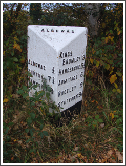 Alrewas Milepost