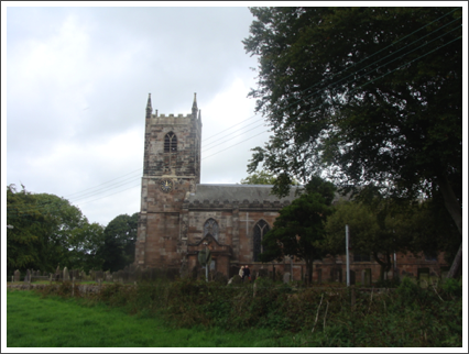 Twelve minutes late at St Leonard, Ipstones