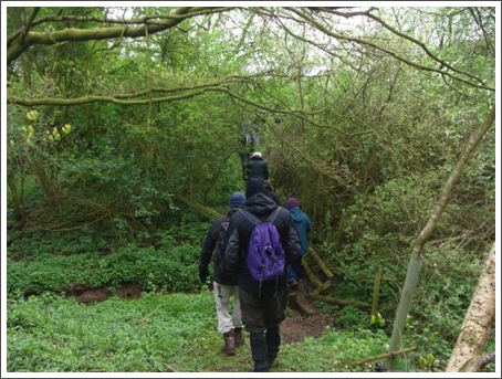 Tailing a group of ramblers which forced an early...